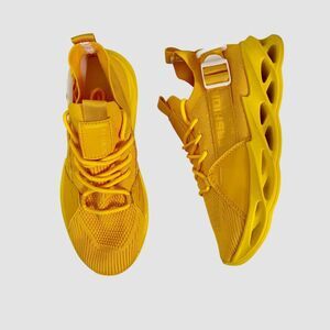 Chunky Bright Yellow Athleisure Running Workout Fashion Sneaker EU 37 US 6.5